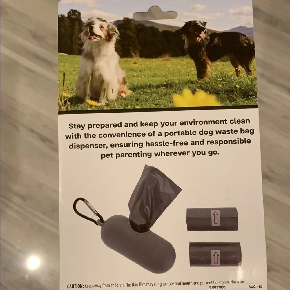 Dog Waste Bag Dispenser - Gray